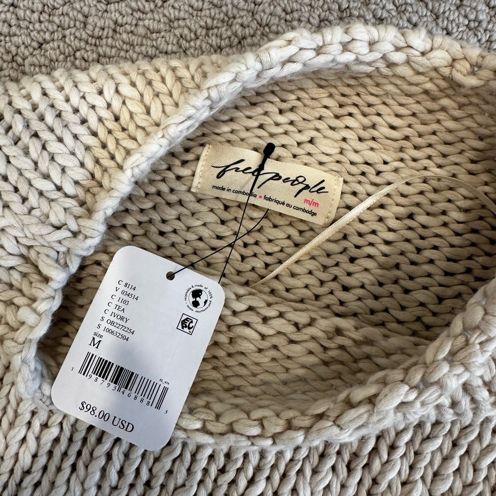 Free People Opal Rollneck Knit Sweater M - Picture 5 of 6